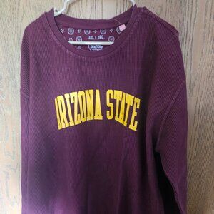 NWT Arizona State Sun Devils Pressbox Women's Cord Crewneck 2XL $75 MSRP